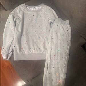 LOLA & THE BOYS Gem accented tracksuit!